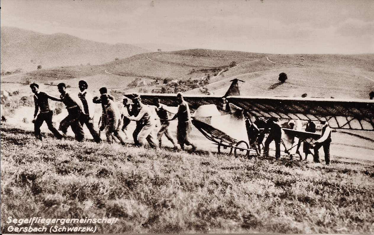 Segelflug in Gersbach 1933