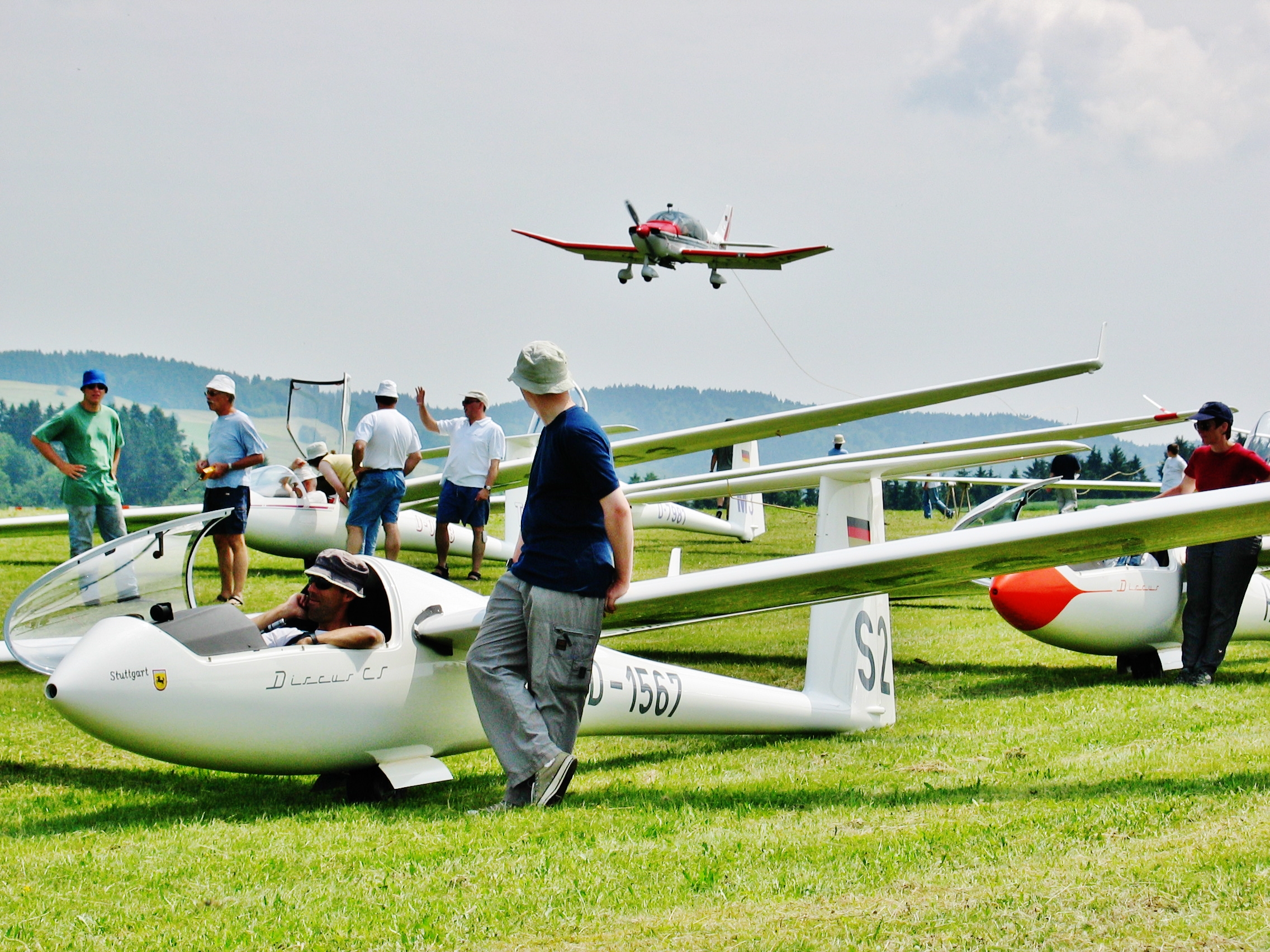 Segelflug in Hütten im Jahre 2003